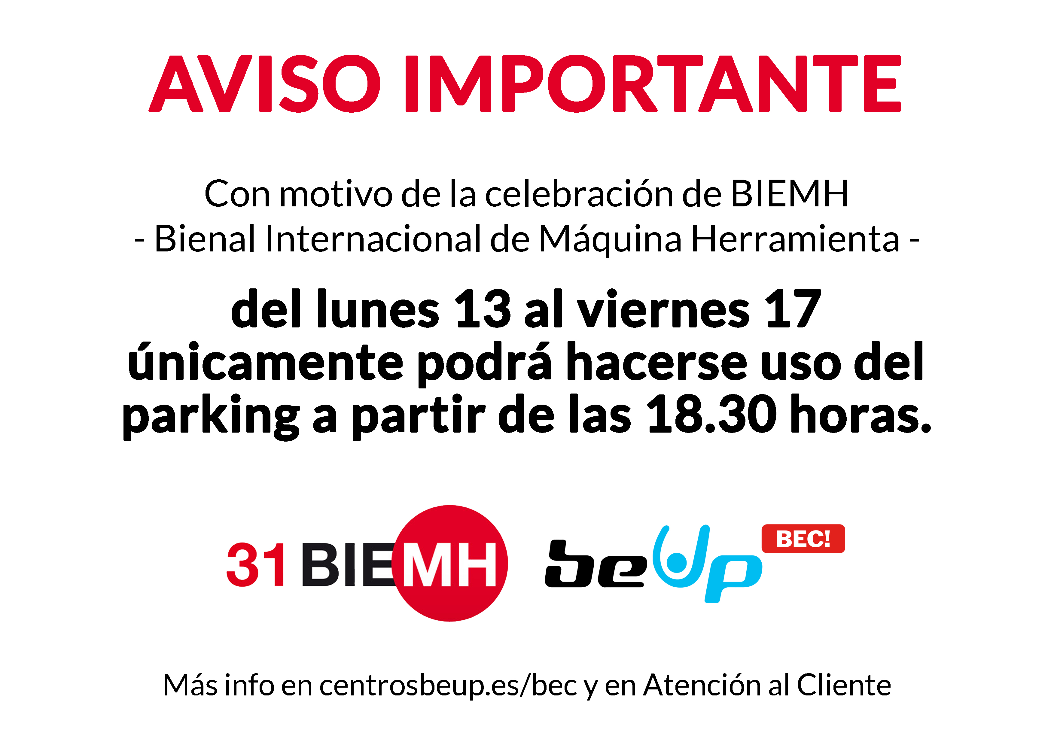 Aviso Importante - BIEMH